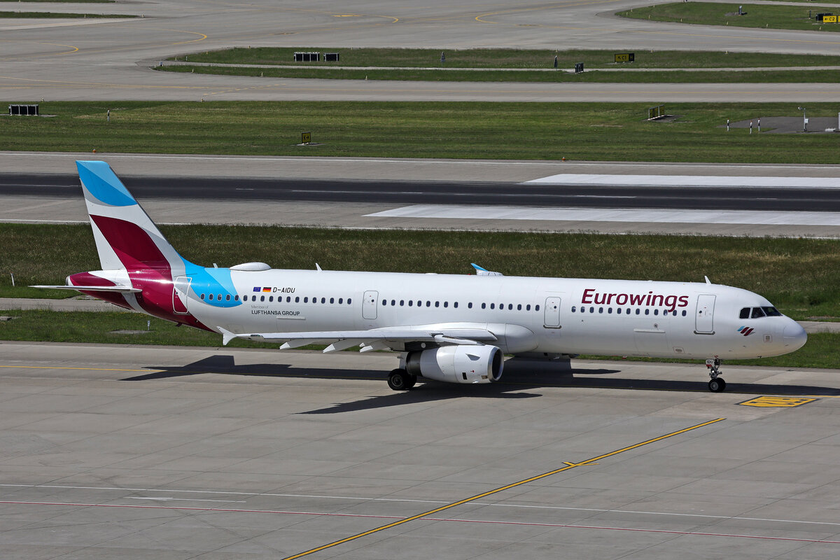 Eurowings, D-AIDU, Airbus A321-231, msn: 5186, 25.Mai 2026, ZRH Z�rich, Switzerland.
