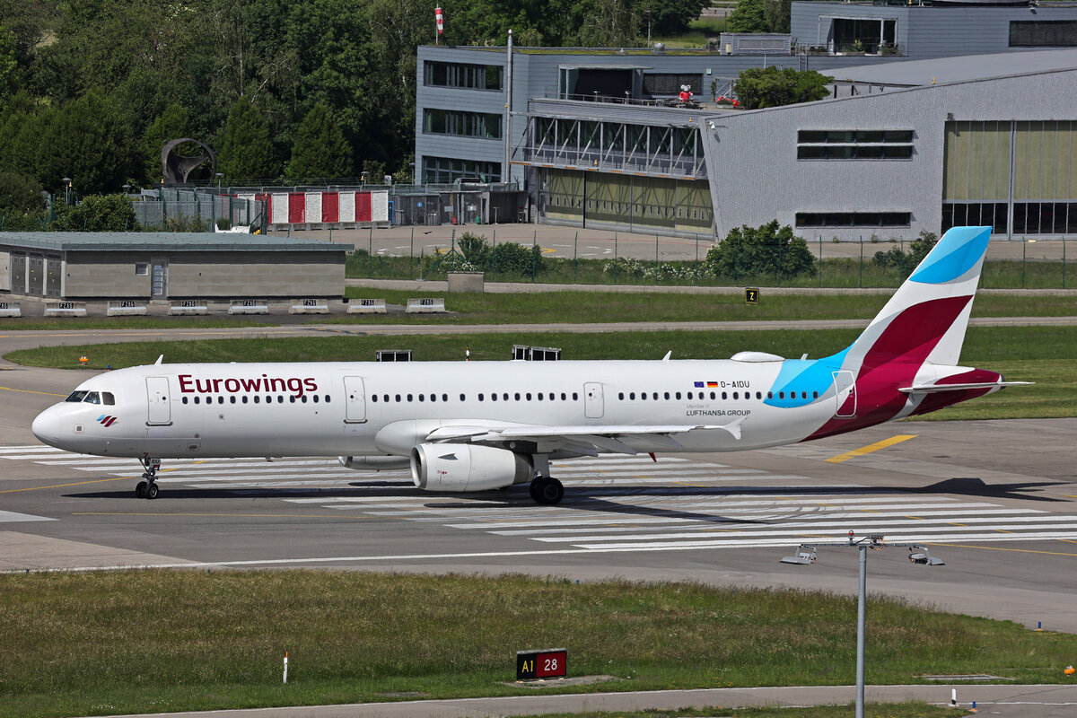 Eurowings, D-AIDU, Airbus A321-231, msn: 5186, 25.Mai 2026, ZRH Z�rich, Switzerland.