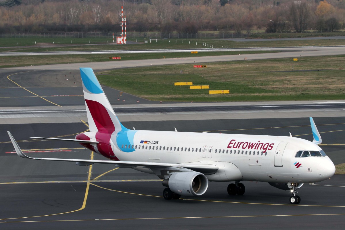 Eurowings, D-AIZR, Airbus, A 320-214 sl (neue EW-Lkrg.), 03.04.2015, DUS-EDDL, Düsseldorf, Germany