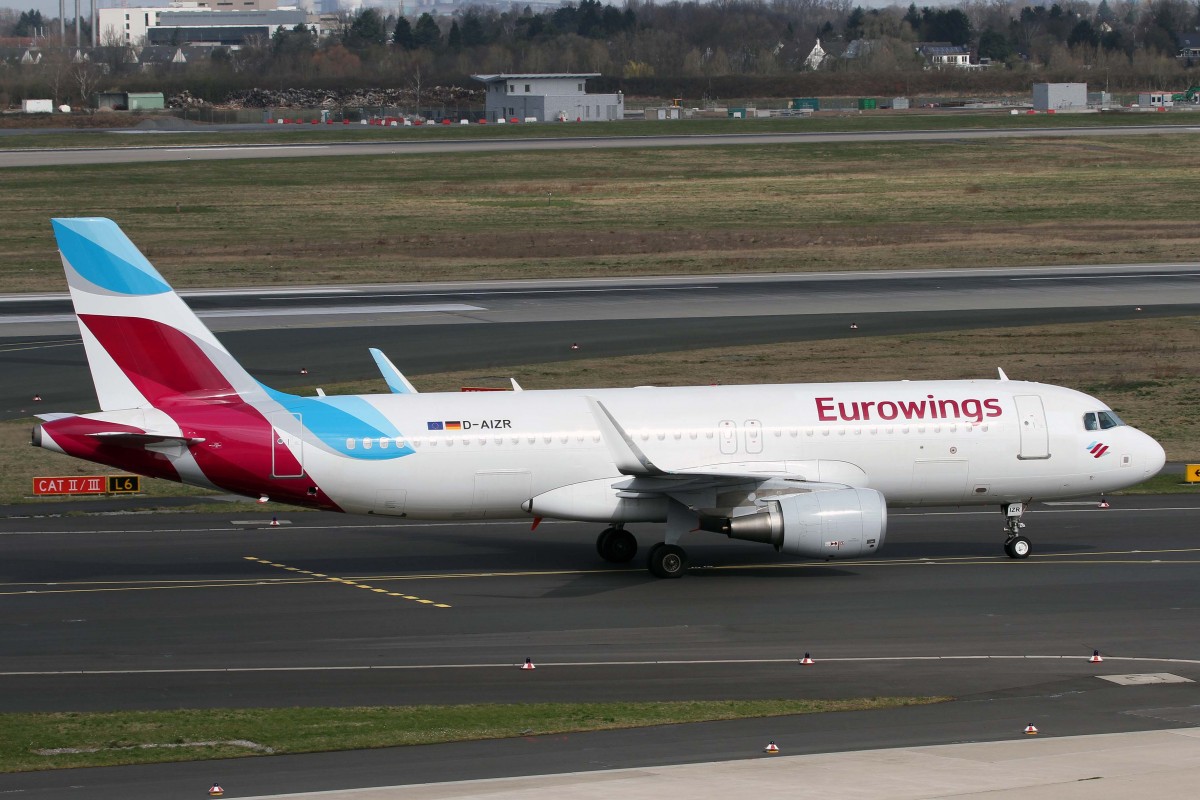 Eurowings, D-AIZR, Airbus, A 320-214 sl (neue EW-Lkrg.), 03.04.2015, DUS-EDDL, Düsseldorf, Germany