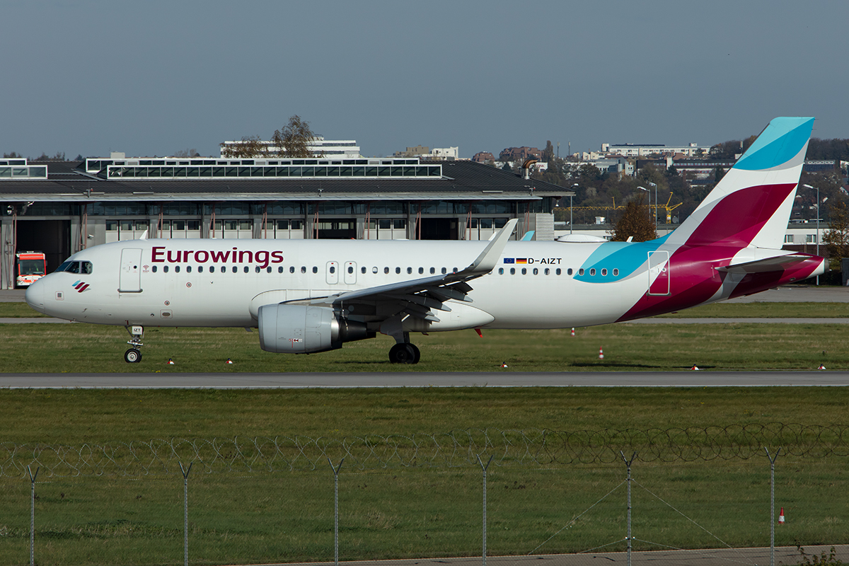 Eurowings, D-AIZT, Airbus, A320-214, 27.10.2019, STR, Stuttgart, Germany



