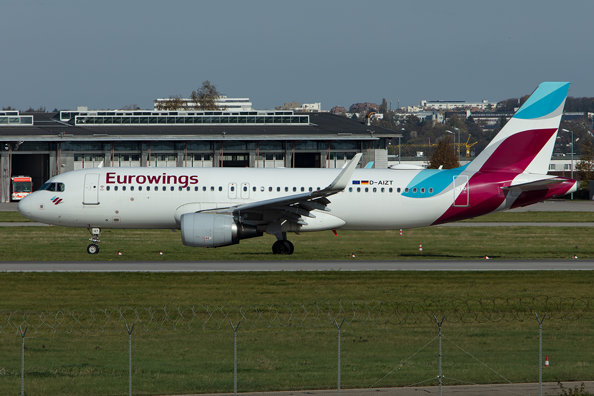Eurowings, D-AIZT, Airbus, A320-214, 27.10.2019, STR, Stuttgart, Germany



