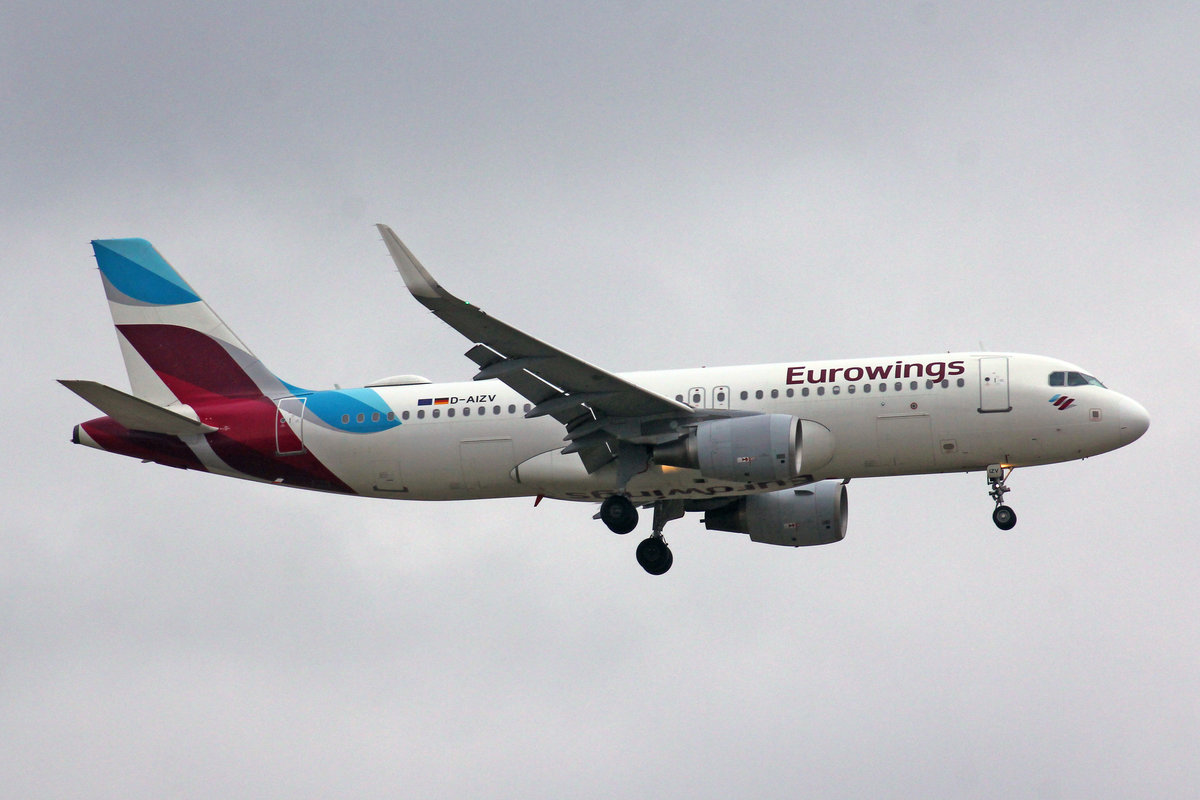 Eurowings, D-AIZV, Airbus A320-214, MSN: 5658, 24.Januar 2019, ZRH Zürich, Switzerland.