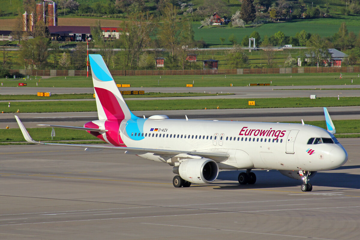 Eurowings, D-AIZV, Airbus A320-214, msn: 5658, 18.April 2022, ZRH Zürich, Switzerland.