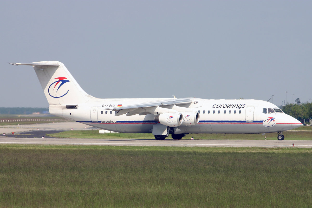 Eurowings, D-AQUA, BAe 146-300, msn: 3118, 19.Mai 2005, FRA Frankfurt, Germany.