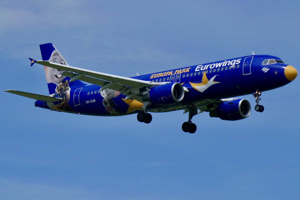 Eurowings Europe, A320-200, 9H-EUM, Europa Park Livery, 20.5.24, Zürich