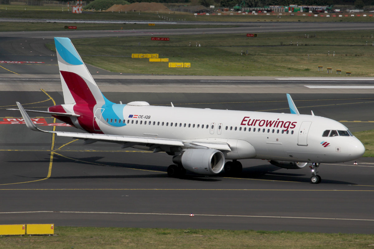 Eurowings Europe, OE-IQB, Airbus, A 320-214 sl, DUS-EDDL, Düsseldorf, 21.08.2019, Germany 