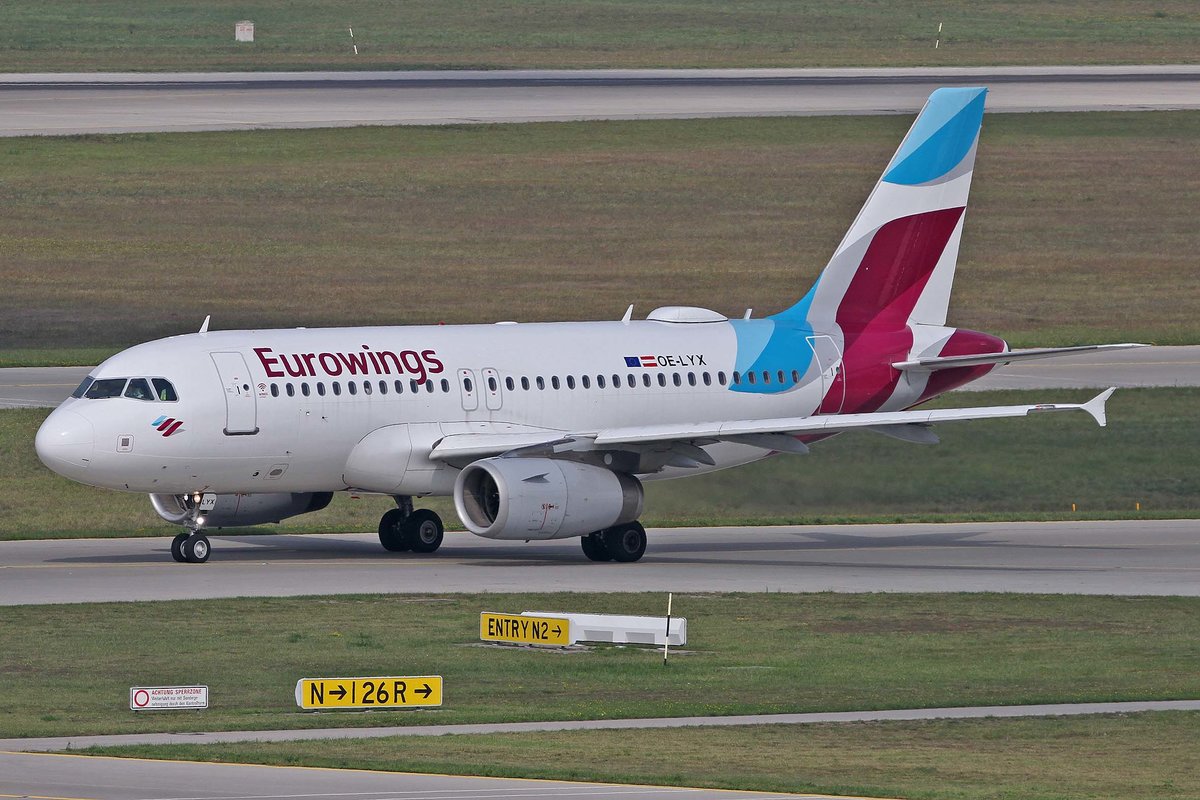 Eurowings Europe, OE-LYX, Airbus, A 319-132, MUC-EDDM, München, 05.09.2018, Germany