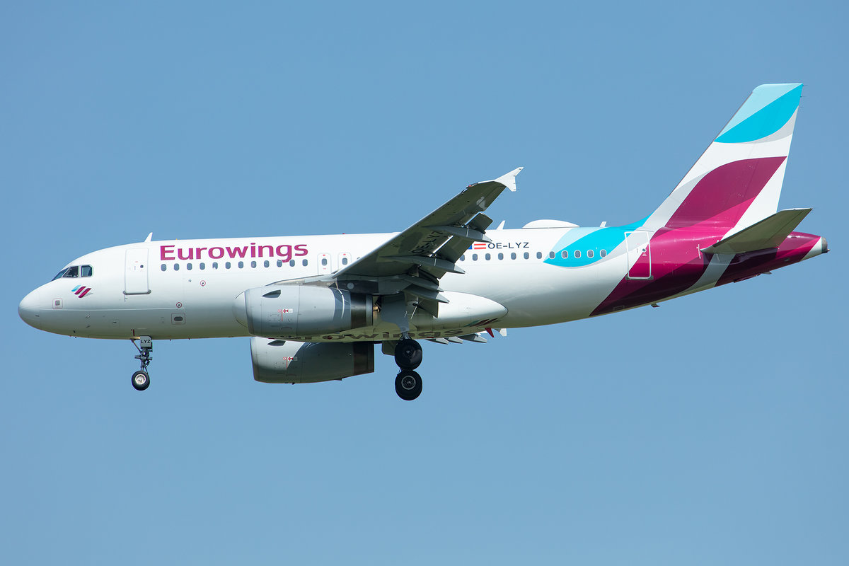 Eurowings Europe, OE-LYZ, Airbus, A319-132, 02.05.2019, MUC, München, Germany

