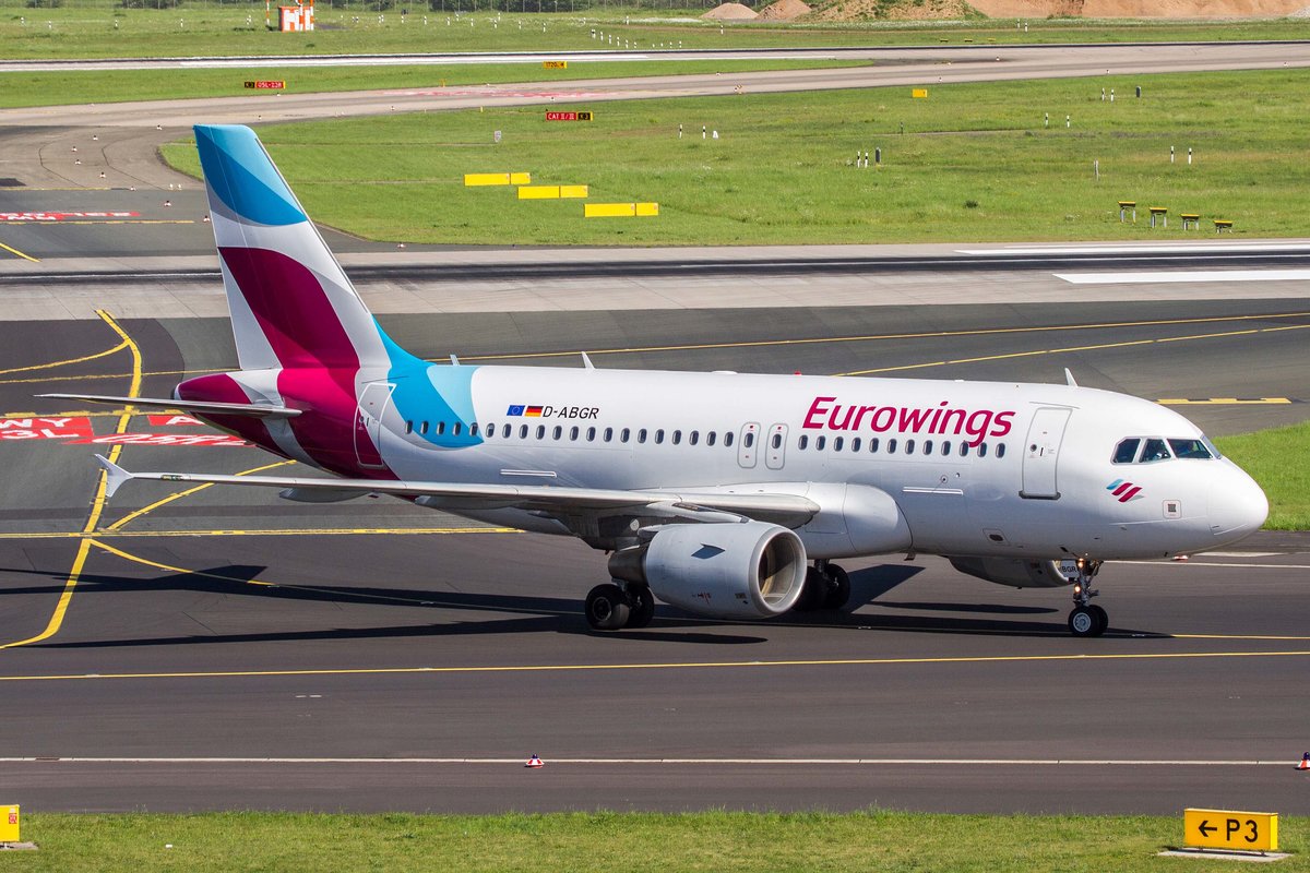 Eurowings (EW-EWG), D-ABGR, Airbus, A 319-112 (Wetlease v. AB), 17.05.2017, DUS-EDDL, Düsseldorf, Germany