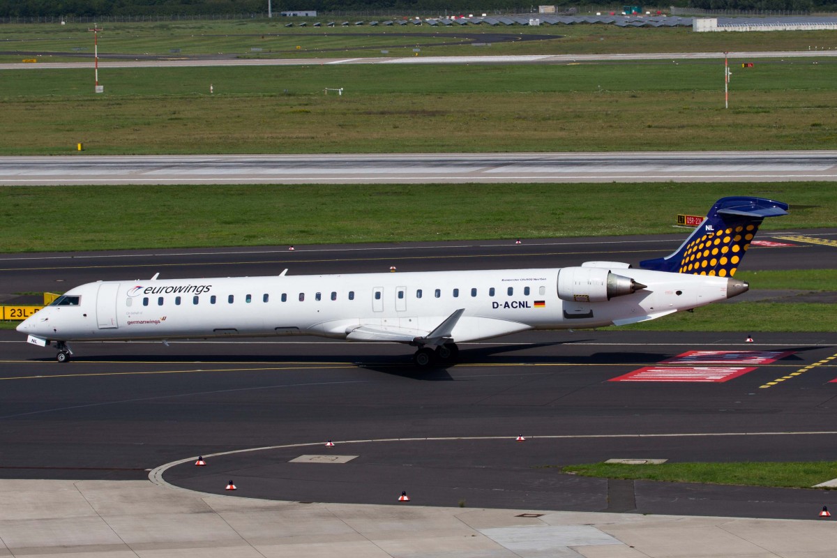 Eurowings (EW-EWG), D-ACNL, Bombardier, CRJ-900 NG (GW-Sticker), 22.08.2015, DUS-EDDL, Düsseldorf, Germany