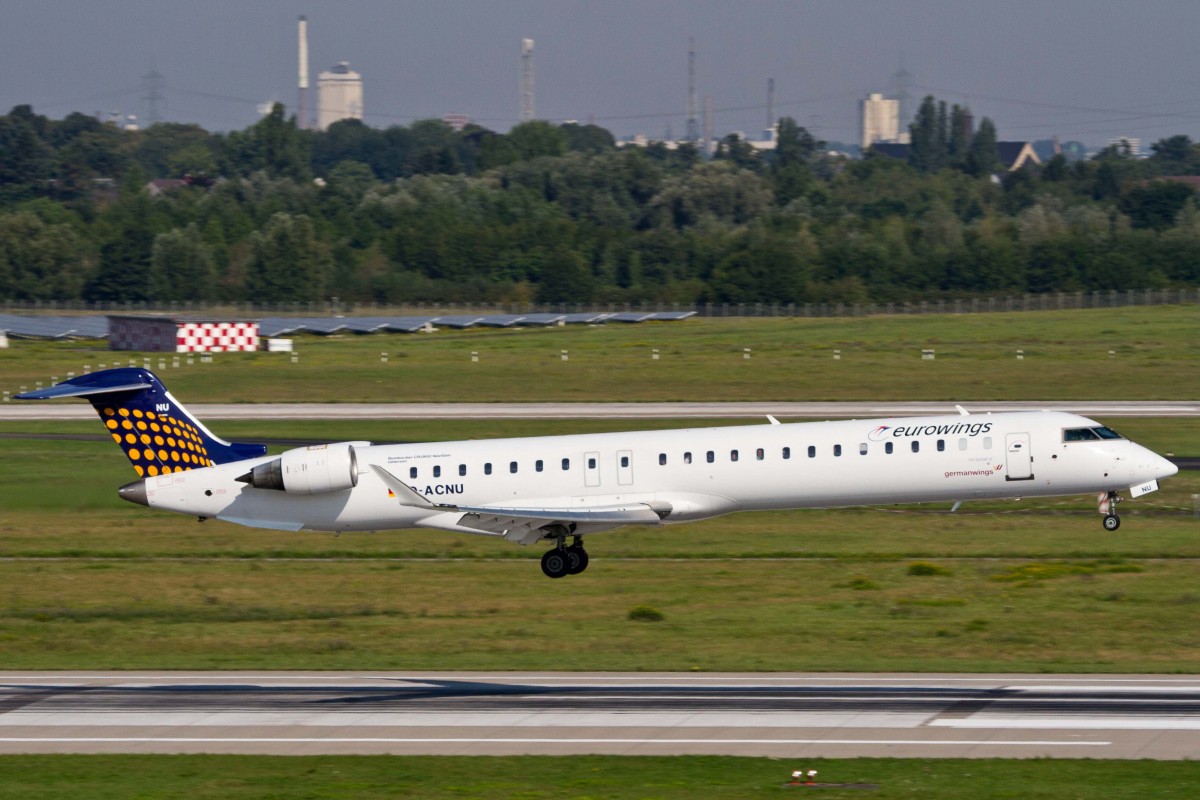 Eurowings (EW-EWG), D-ACNU  Uetersen , Bombardier, CRJ-900 NG (GW-Sticker), 22.08.2015, DUS-EDDL, Düsseldorf, Germany