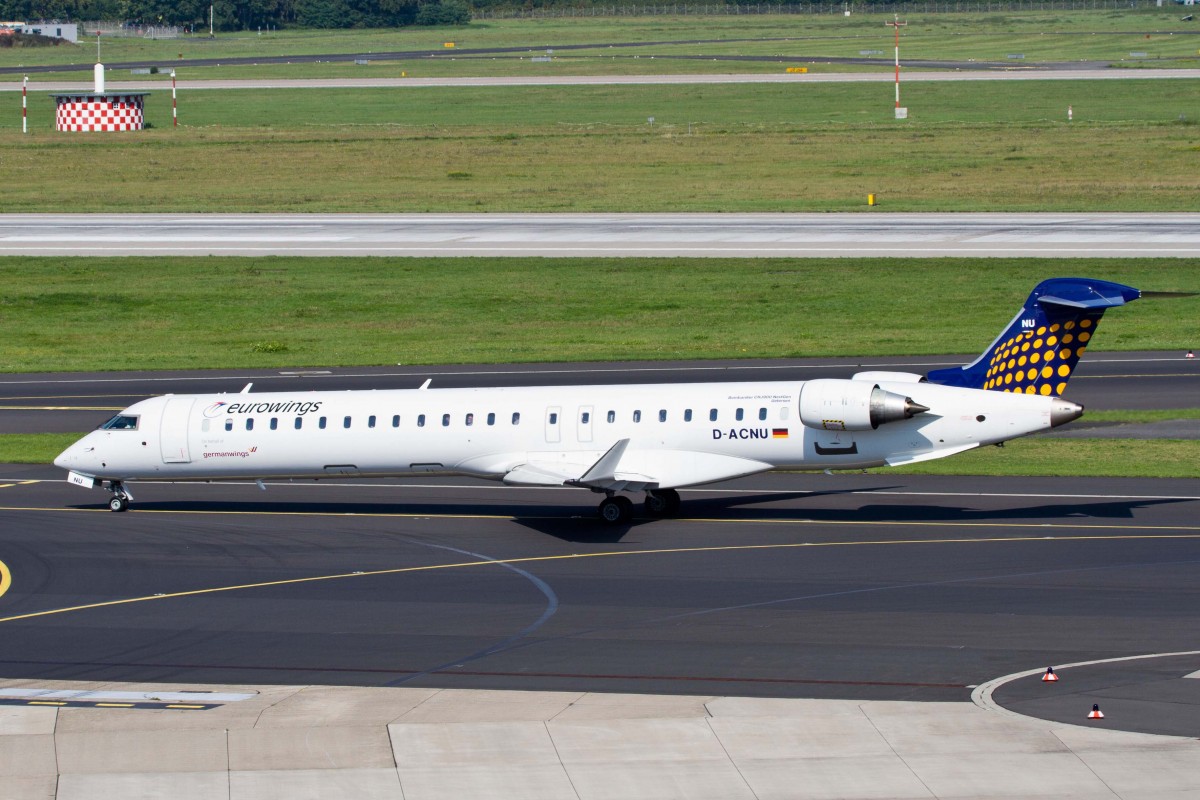 Eurowings (EW-EWG), D-ACNU  Uetersen , Bombardier, CRJ-900 NG (GW-Sticker), 22.08.2015, DUS-EDDL, Düsseldorf, Germany