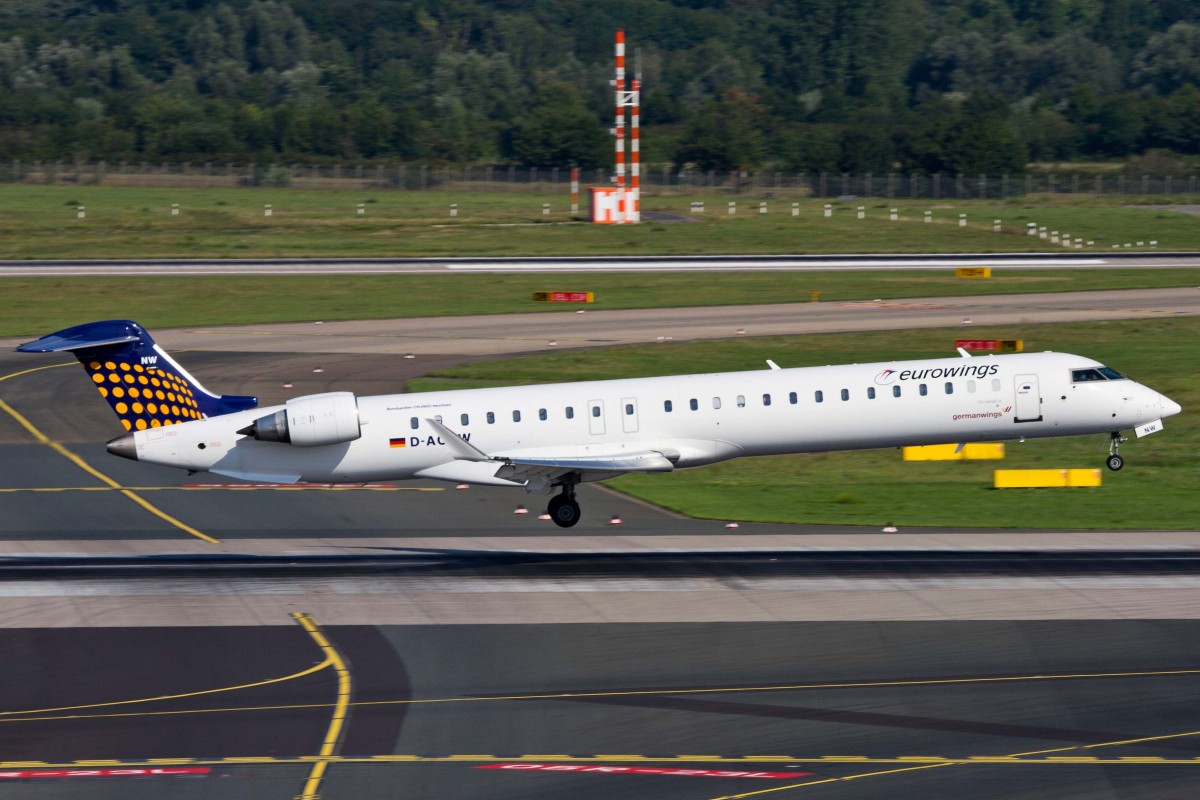 Eurowings (EW-EWG), D-ACNW, Bombardier, CRJ-900 NG (GW-Sticker), 22.08.2015, DUS-EDDL, Düsseldorf, Germany