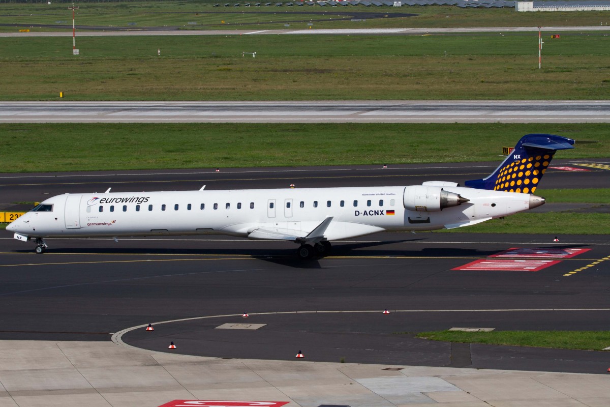 Eurowings (EW-EWG), D-ACNX, Bombardier, CRJ-900 NG (GW-Sticker), 22.08.2015, DUS-EDDL, Düsseldorf, Germany