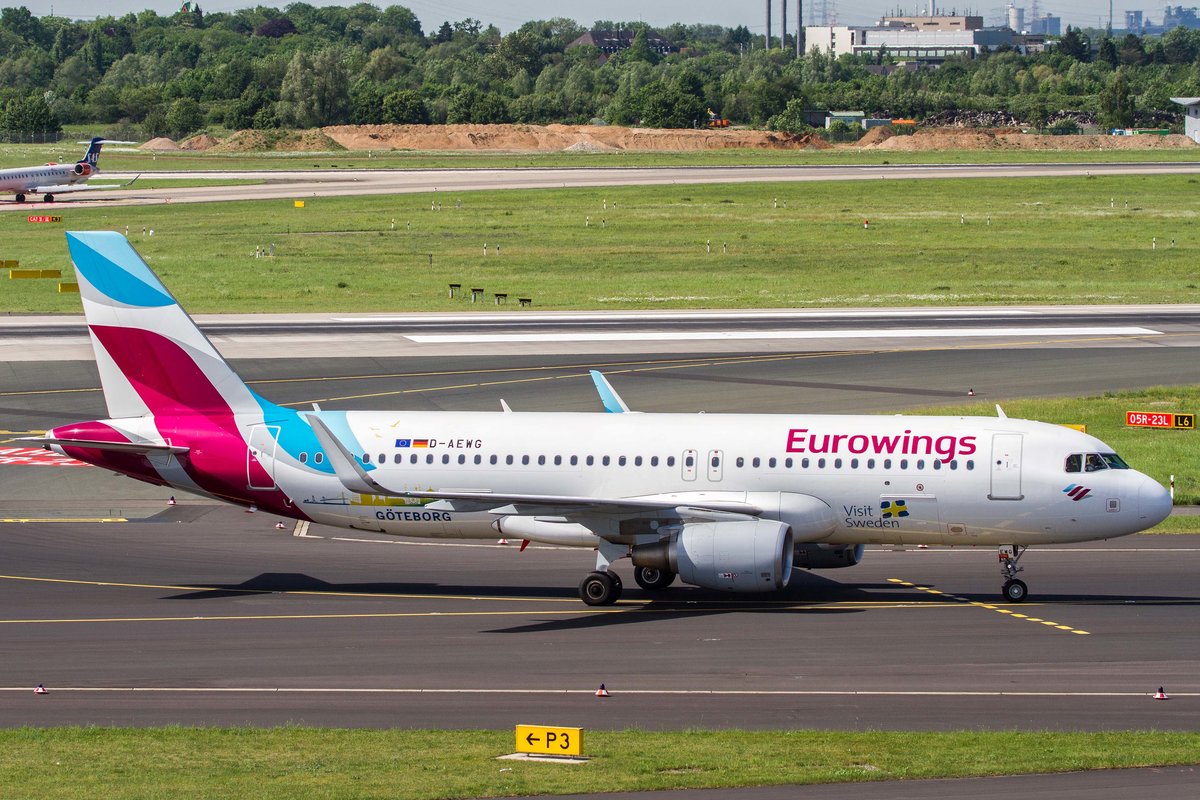 Eurowings (EW-EWG), D-AEWG, Airbus, A 320-214 sl (Visit Sweden/Göteborg-St.), 17.05.2017, DUS-EDDL, Düsseldorf, Germany