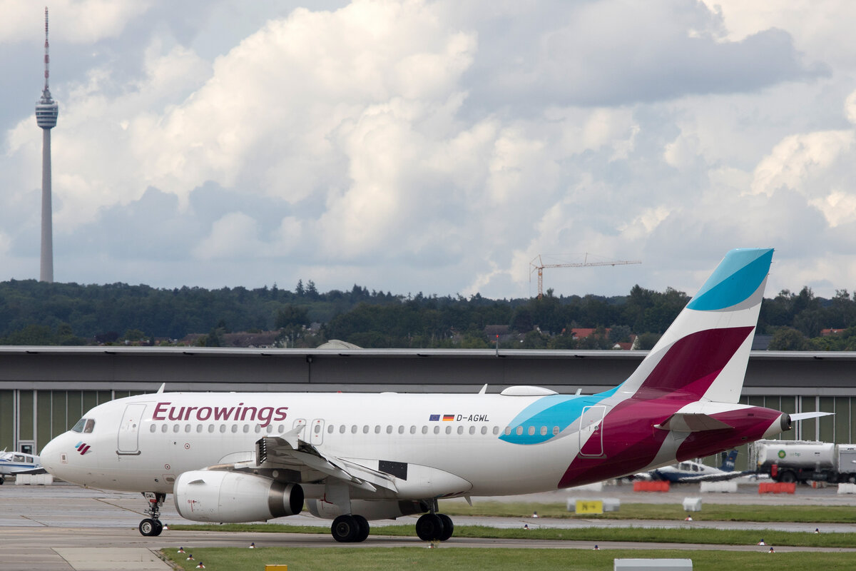 Eurowings (EW-EWG), D-AGWL, Airbus, A 319-132, 05.08.2021, EDDS-STR, Stuttgart, Germany