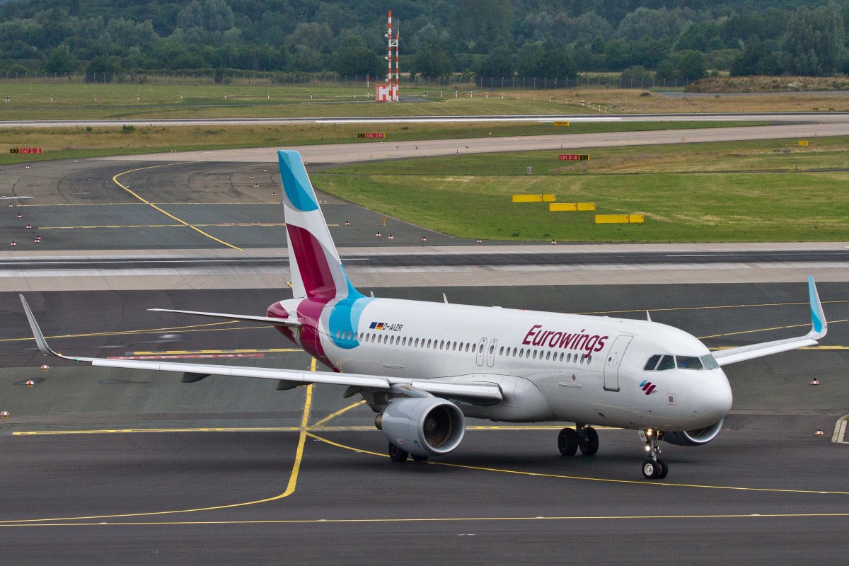 Eurowings (EW-EWG), D-AIZR, Airbus, A 320-214 sl (neue EW-Lkrg.), 27.06.2015, DUS-EDDL, Düsseldorf, Germany