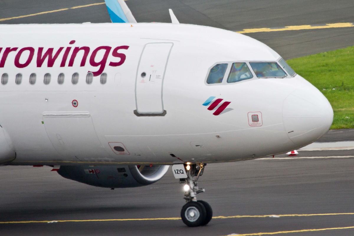 Eurowings (EW-EWG), D-AIZR, Airbus, A 320-214 sl (Bug/Nose ~ neue EW-Lkrg.), 27.06.2015, DUS-EDDL, Düsseldorf, Germany