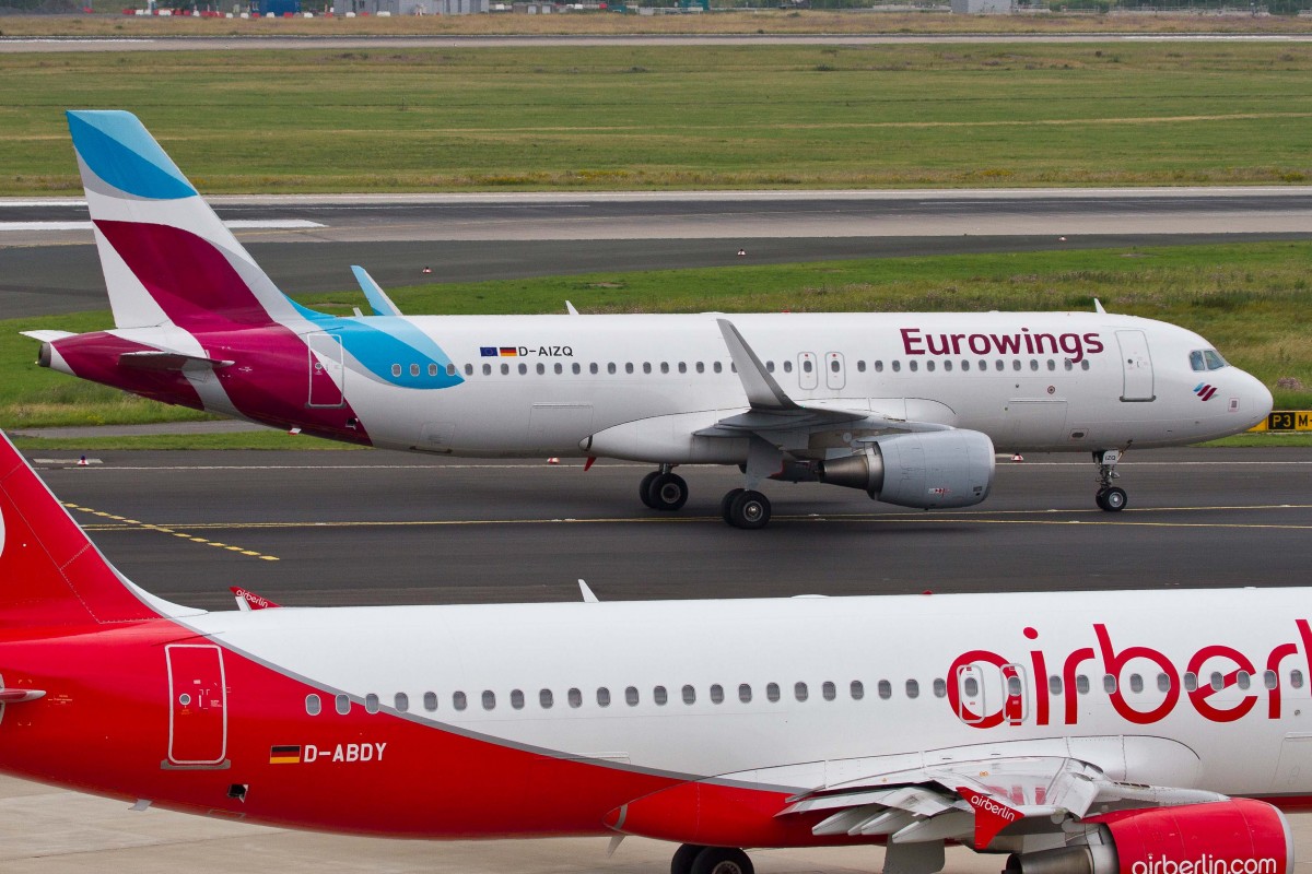 Eurowings (EW-EWG), D-AIZR, Airbus, A 320-214 sl (neue EW-Lkrg.), 27.06.2015, DUS-EDDL, Düsseldorf, Germany
