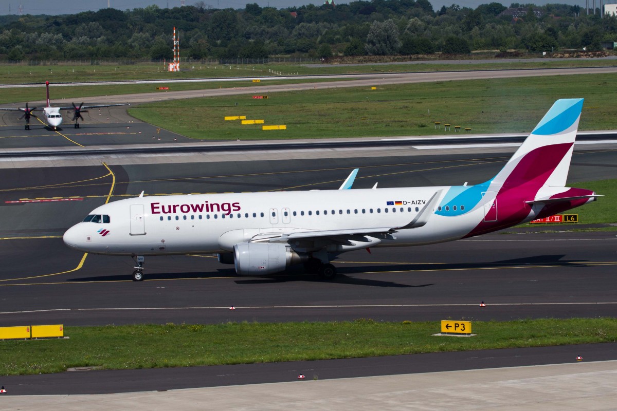Eurowings (EW-EWG), D-AIZV, Airbus, A 320-214 sl, 22.08.2015, DUS-EDDL, Düsseldorf, Germany