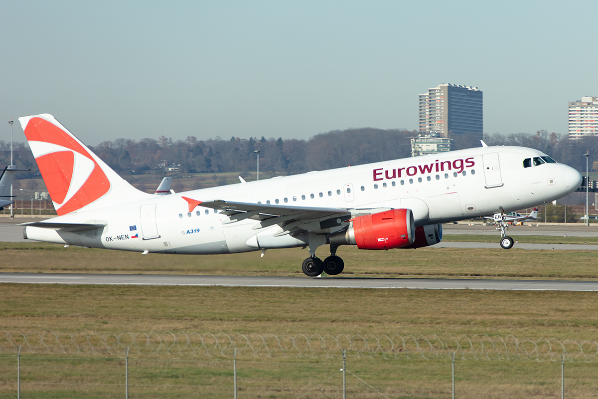 Eurowings, OK-NEN, Airbus, A319-112, 03.12.2019, STR, Stuttgart, Germany










