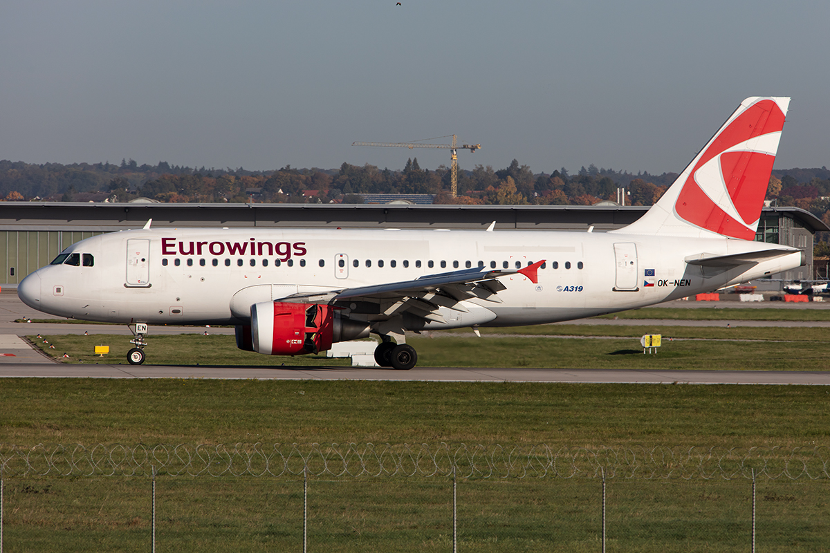 Eurowings, OK-NEN, Airbus, A319-112, 15.10.2019, STR, Stuttgart, Germany



