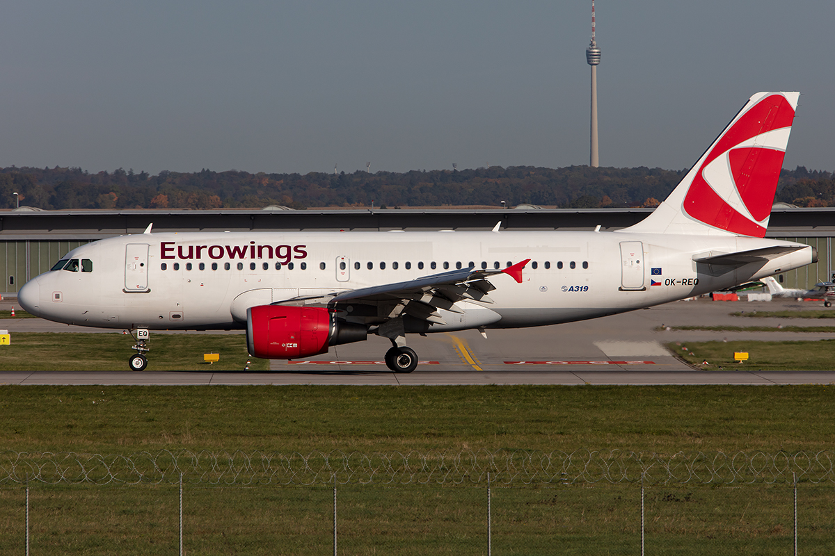 Eurowings, OK-REQ, Airbus, A319-132, 15.10.2019, STR, Stuttgart, Germany




