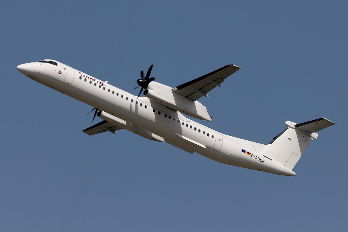 Eurowings (opby HE-LGW), D-ABQF, Bombardier (De Havilland Canada), DHC-8-402Q Dash 8, DUS-EDDL, Düsseldorf, 21.08.2019, Germany 