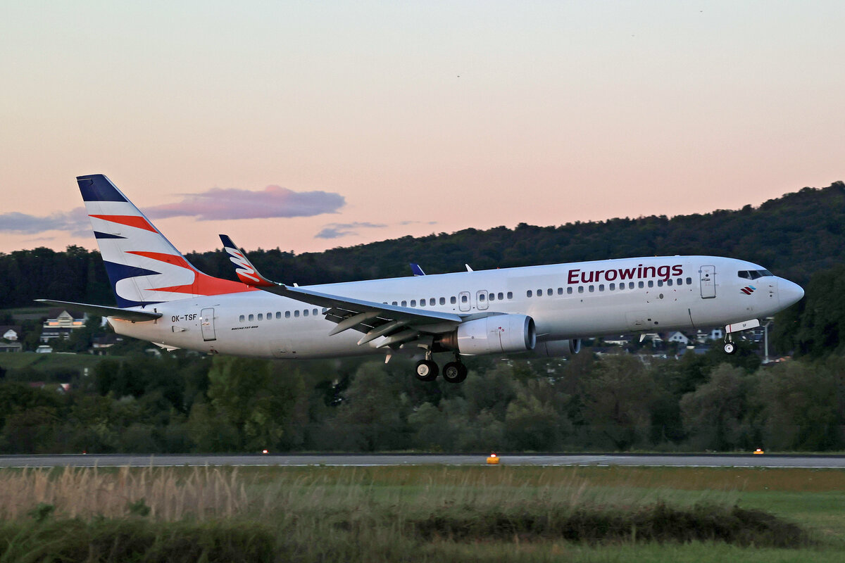 Eurowings (Operated by SmartWings), OK-TSF, Boeing B737-8GJ, msn: 37360/2783, 05.September 2025, ZRH Zürich, Switzerland.