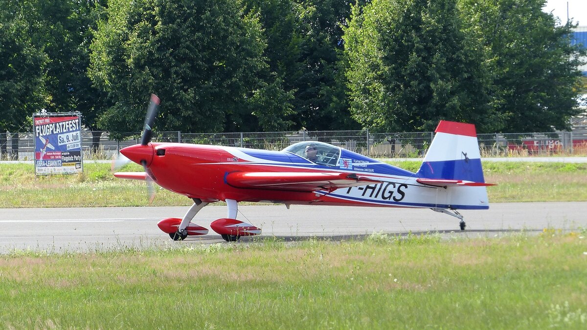 Extra 330 SC, F-HIGS, Flugplatz Gera (EDAJ), 6.7.2022