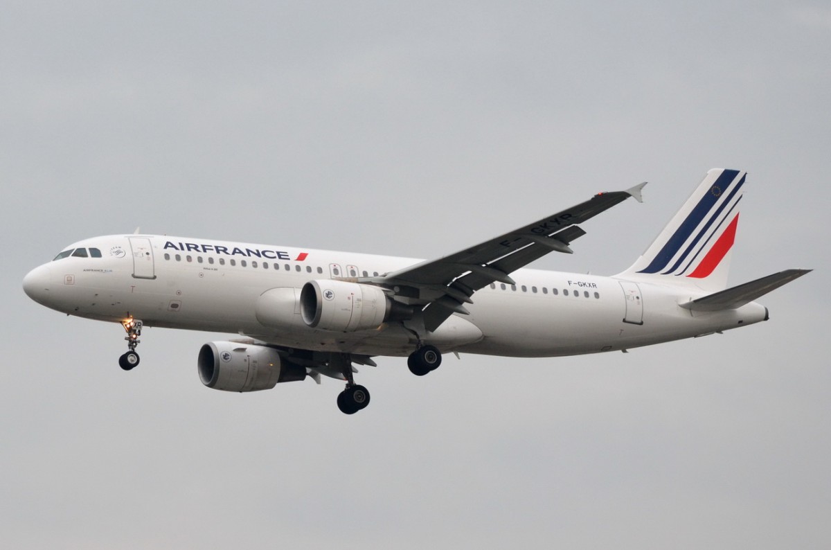 F-GKXR Air France Airbus A320-214  Anflug am 05.11.2014 auf Tegel
