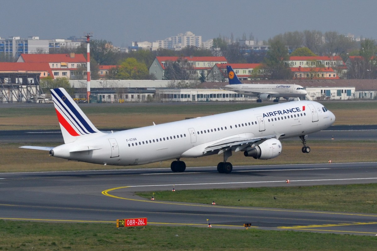 F-GTAN Air France Airbus A321-212   Start in Tegel am 03.04.2014