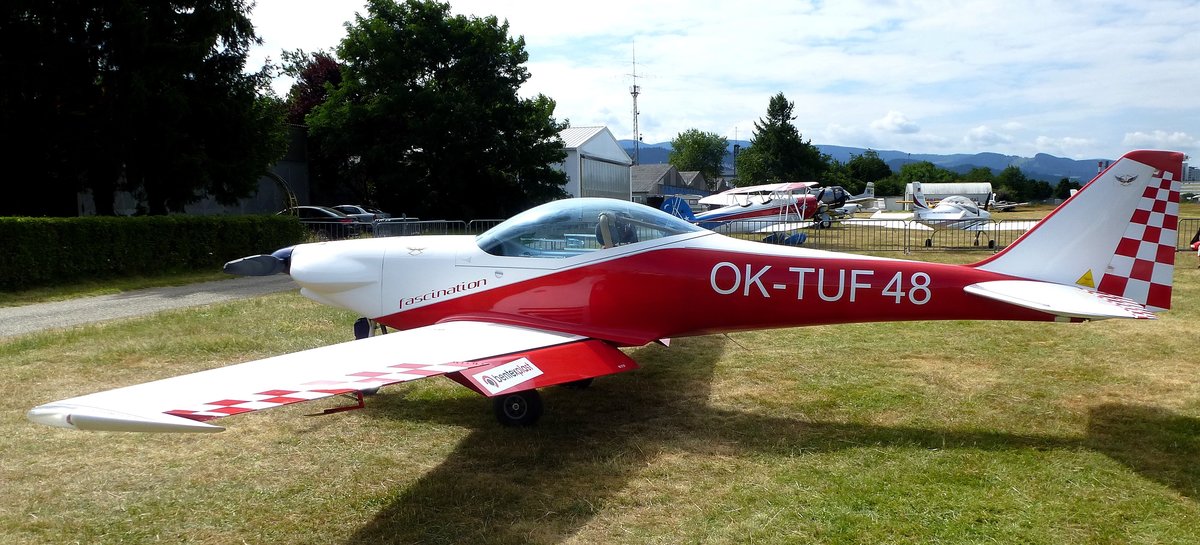 Fascination F100, OK-TUF48, Ultraleichtflugzeug der tschechischen Firma UL-JIH, Flugplatzfest Freiburg Juni 2017