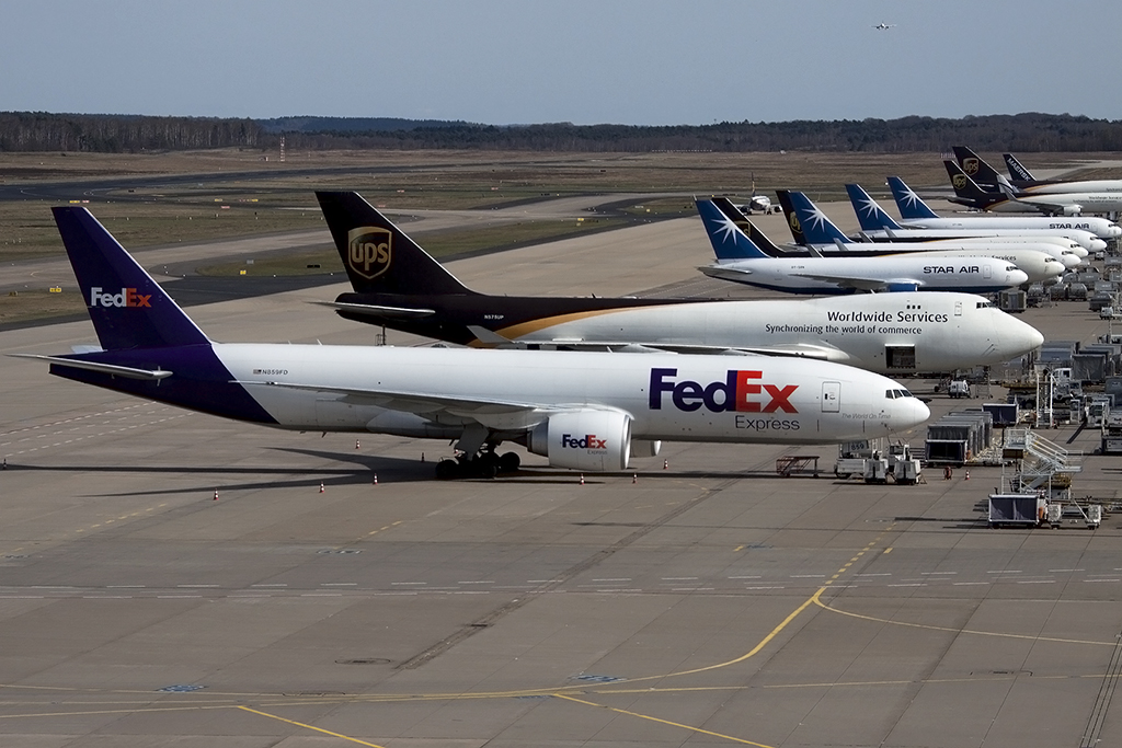 Federal Express, N859FD, Boeing, B777-FS2, 12.04.2015, CGN, Köln/Bonn, Germany 



