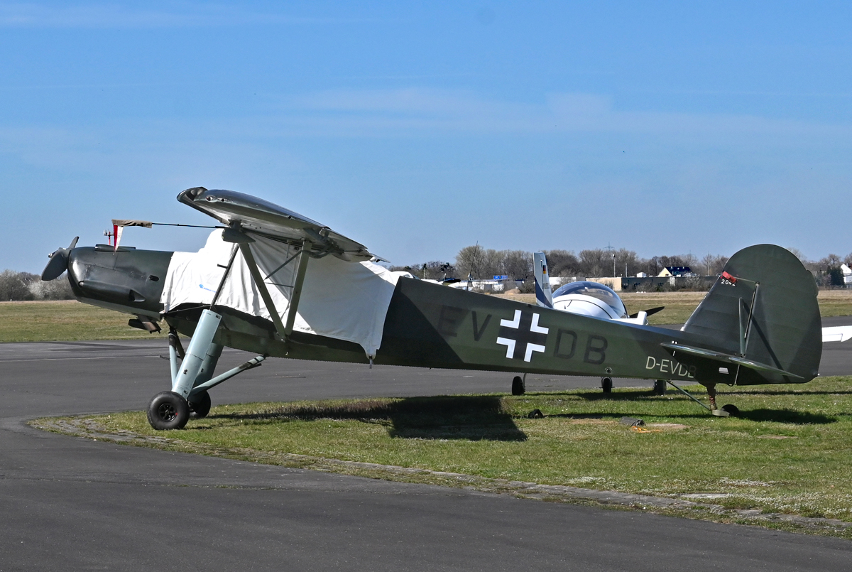 Fi-156 C7 Storch, D-EVDB in EDKB - 30.03.2021