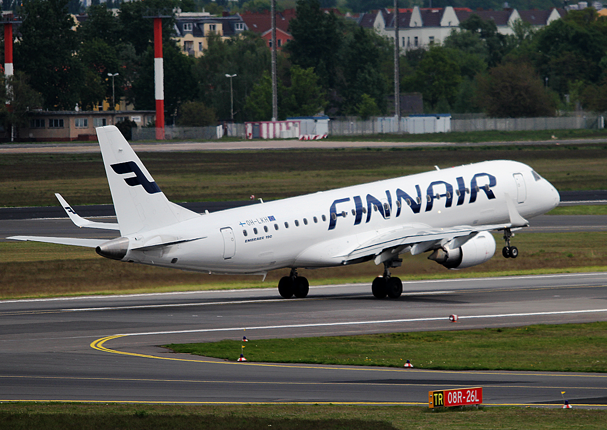 Finnair ERJ-190-100LR OH-LKH beim Start in Berlin-Tegel am 27.04.2014