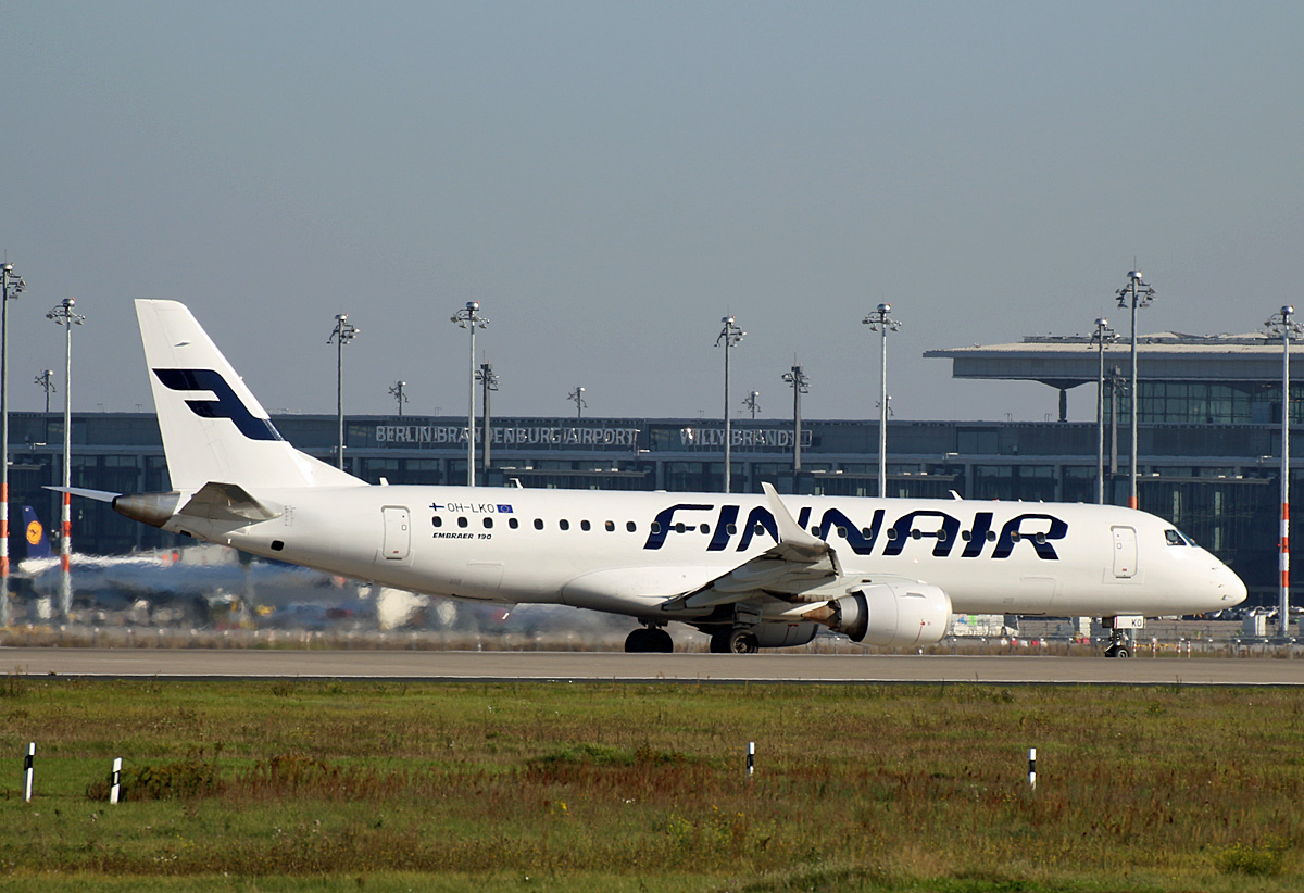 Finnair, ERJ-190-100LR, OH-LKO, BER, 09.10.2021