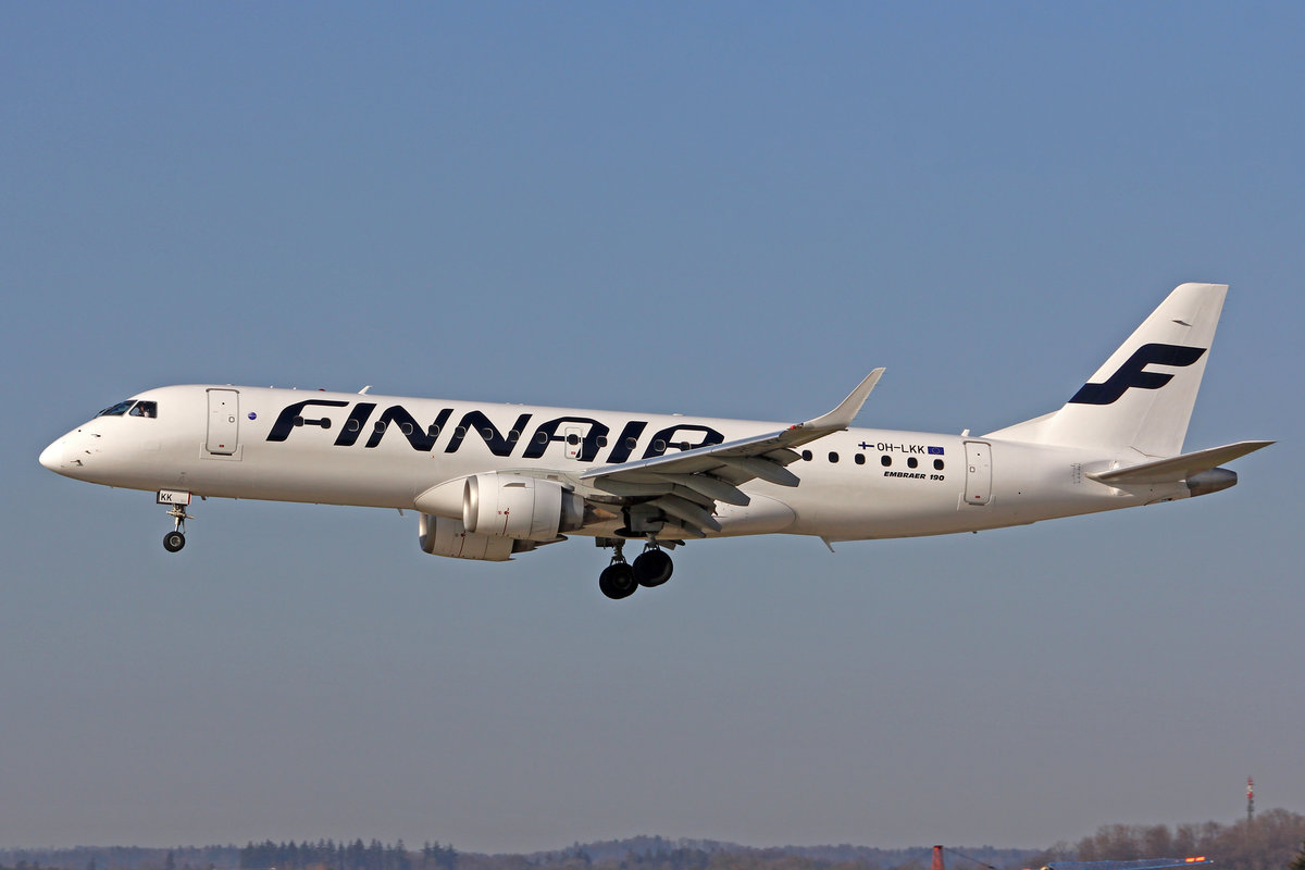 Finnair, OH-LKK, Embraer ERJ-190LR, msn: 1900 127, 31.März 2021, ZRH Zürich, Switzerland.