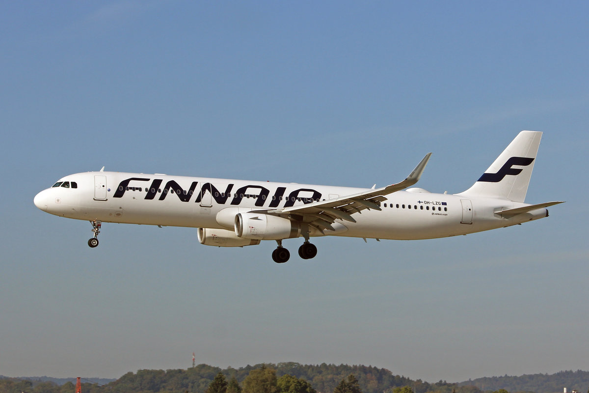Finnair, OH-LZG, Airbus A321-231, 01.Juli 2016, msn: 5758, 10.September 2018, ZRH Zürich, Switzerland.