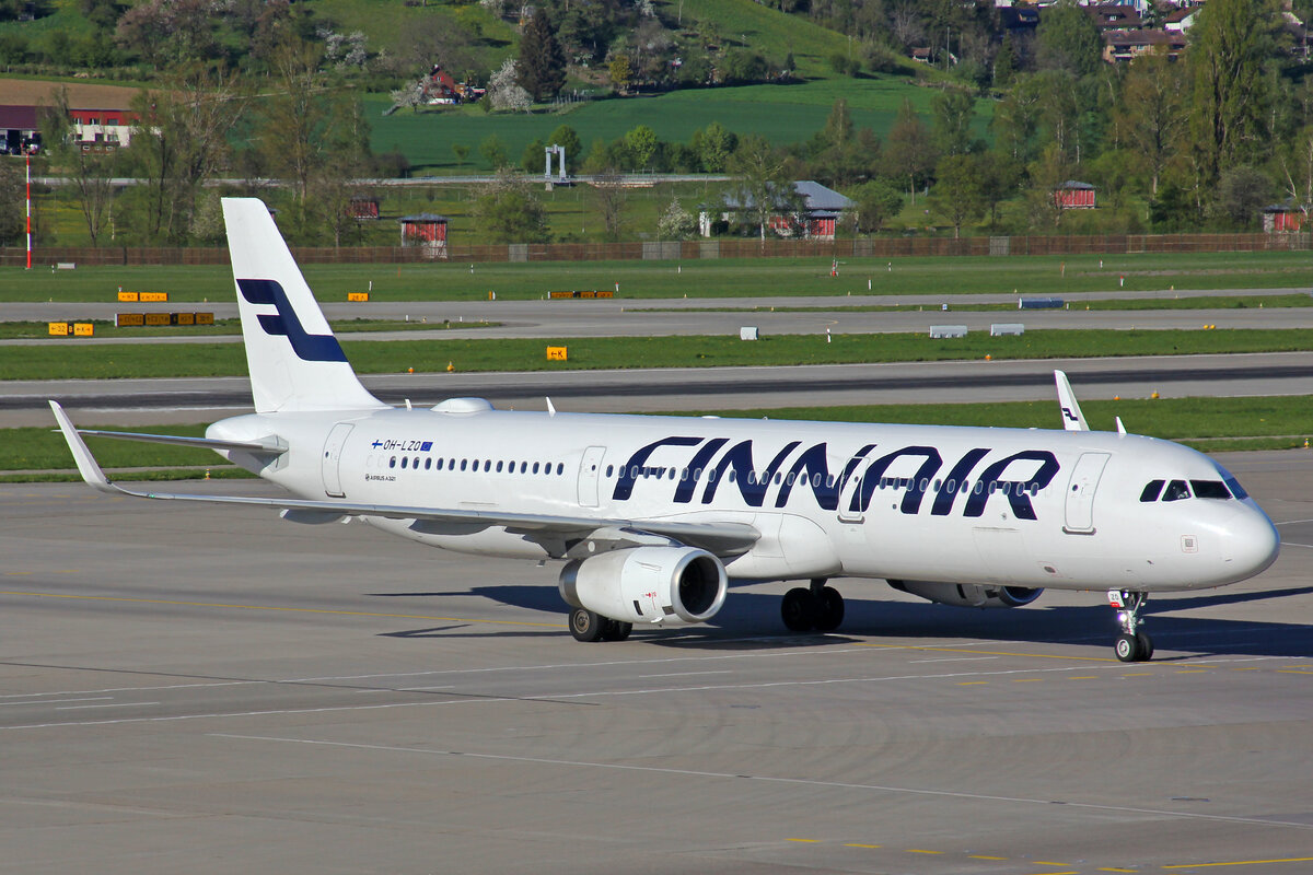 Finnair, OH-LZO, Airbus A321-231, msn: 7611, 18.April 2022, ZRH Zürich, Switzerland.