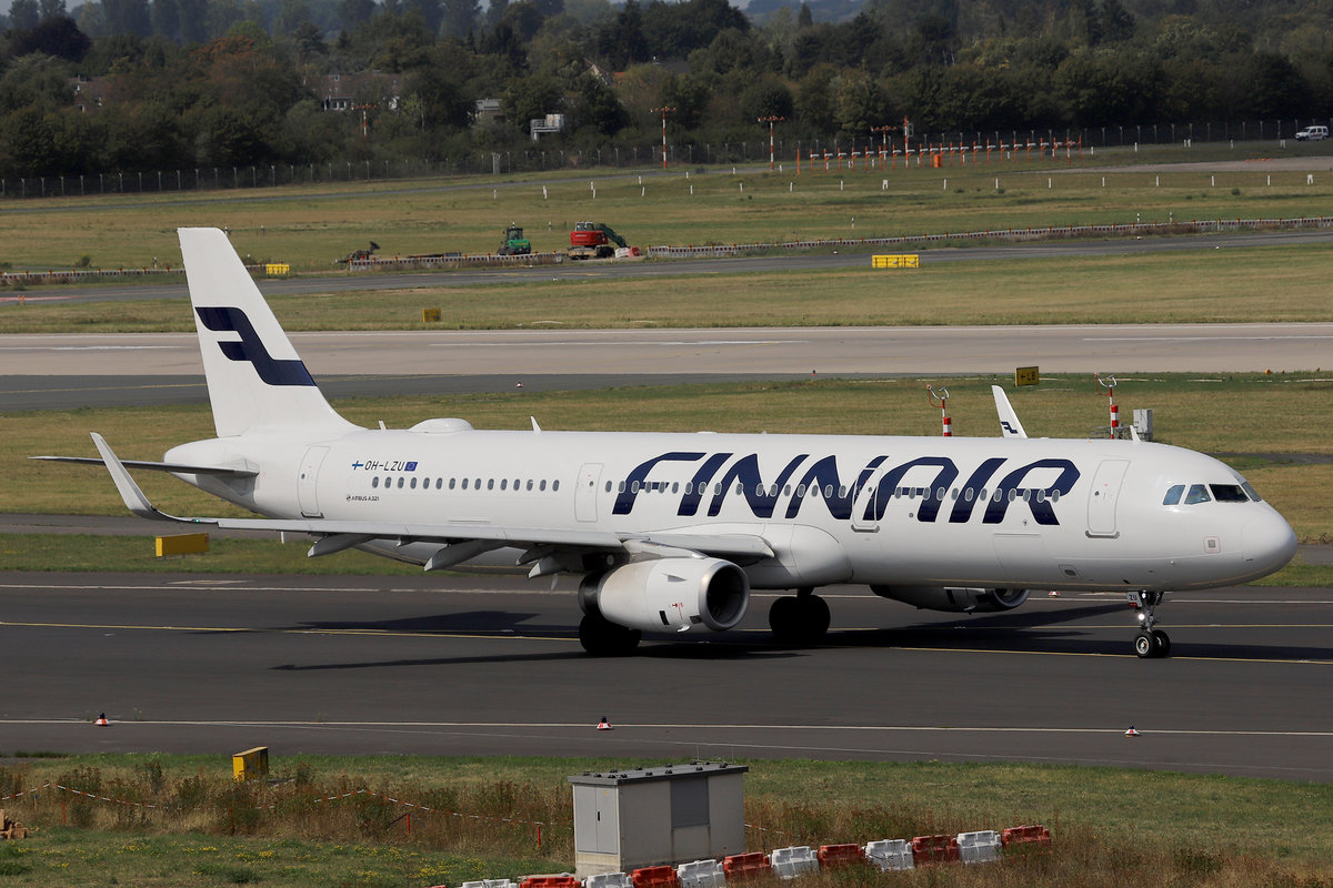 Finnair, OH-LZU, Airbus, A 321-231 sl, DUS-EDDL, Düsseldorf, 21.08.2019, Germany 