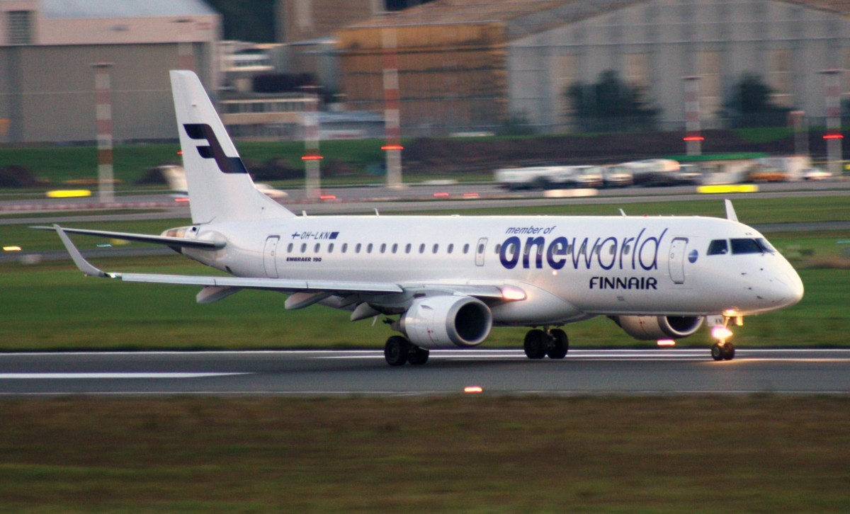 Finnair,OH-LKN,(c/n19000252),Embraer ERJ-190-100LR,26.09.2013,HAM-EDDH,Hamburg,Germany(ONE WORLD)
