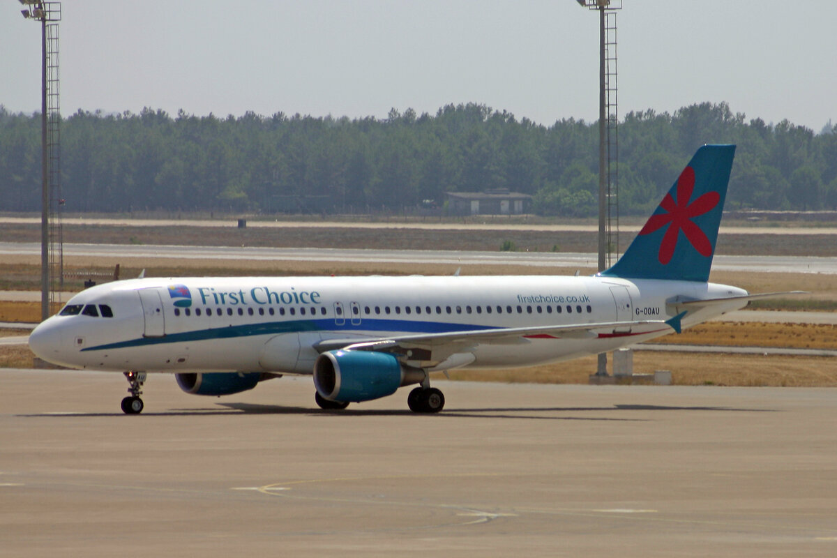 First Choice, G-OOAU, Airbus A320-214, msn: 1637, 30.August 2007, AYT Antalya, Turkey.
