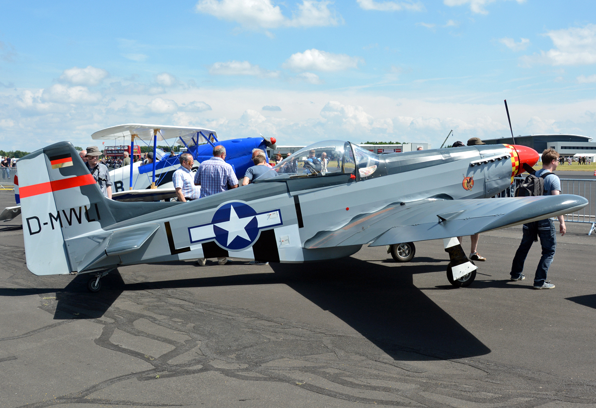 FK-51 Mustang P51, D-MWLI am Fliegerhorst Nörvenich - 13.06.2015