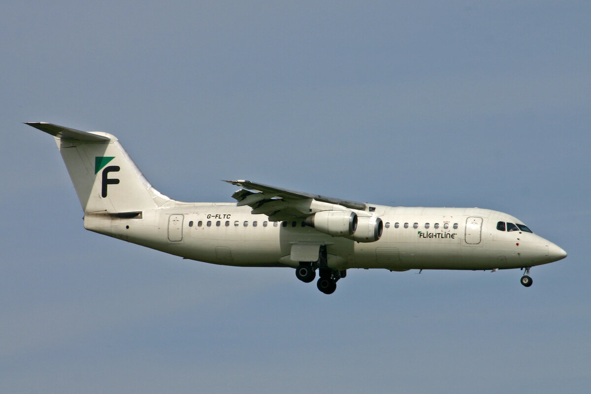 Flightline, G-FLTC, BAe 146-300, msn: E3205, 27.April 2008, ZRH Zürich, Switzerland.
