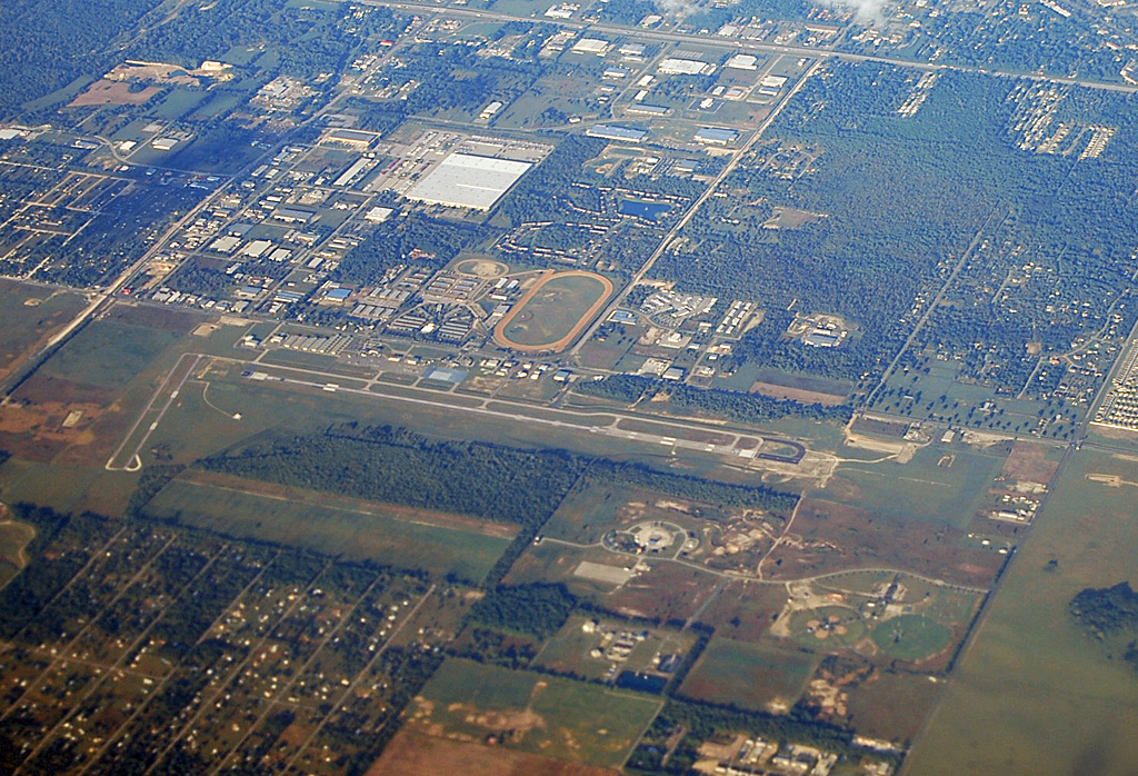 Flugplatz im Norden von Florida, beim Flug von Philadelphia nach Tampa - 16.04.2007