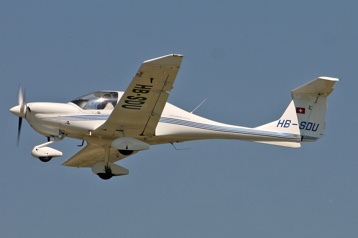 Flugschule Basel, HB-SDU, Diamond, DA-40, msn: 40.248, 21.Juni 2008, BSL Basel - Mühlhausen, Switzerland.