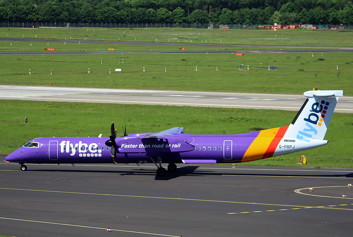 Flybe, DHC-8-402Q, G-PRPJ, DUS, 17.05.2017