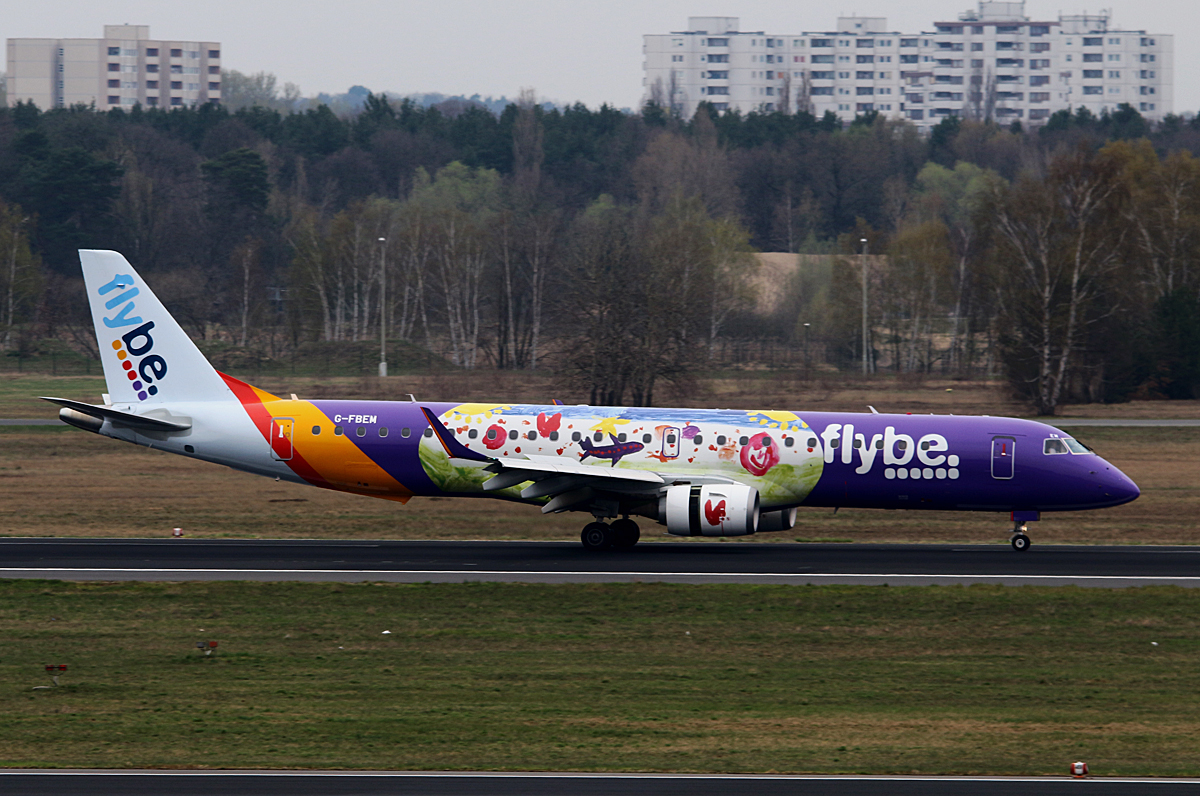 Flybe, ERJ-195-200LR, G-FBEM, TXL, 10.04.2016